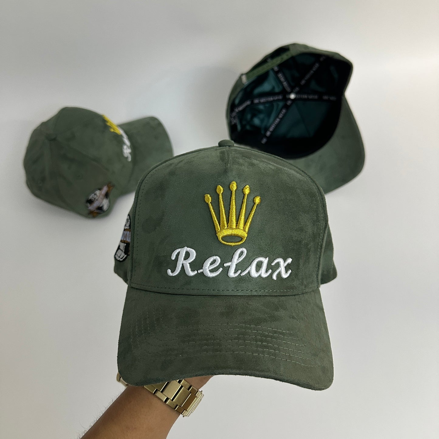 Relax Suede Crown Hat SnapBack
