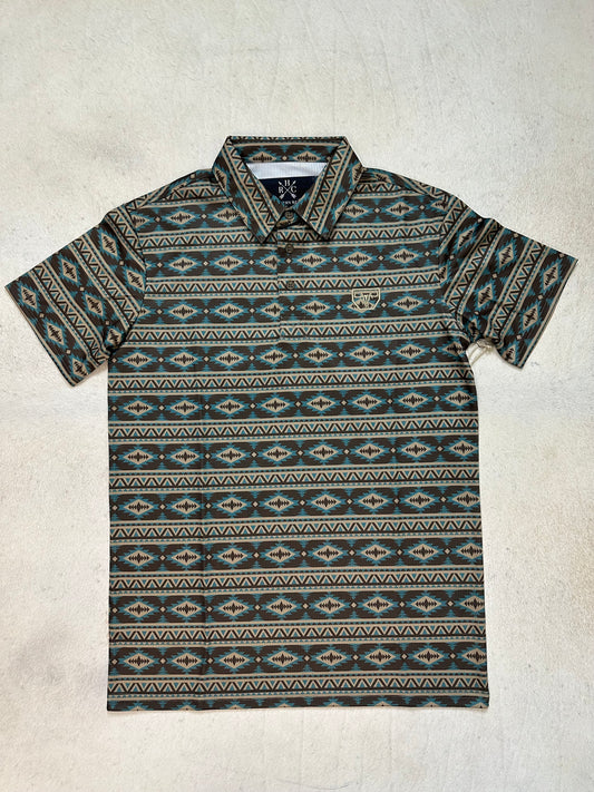 Heather Dry Fit Aztec Polo 10171