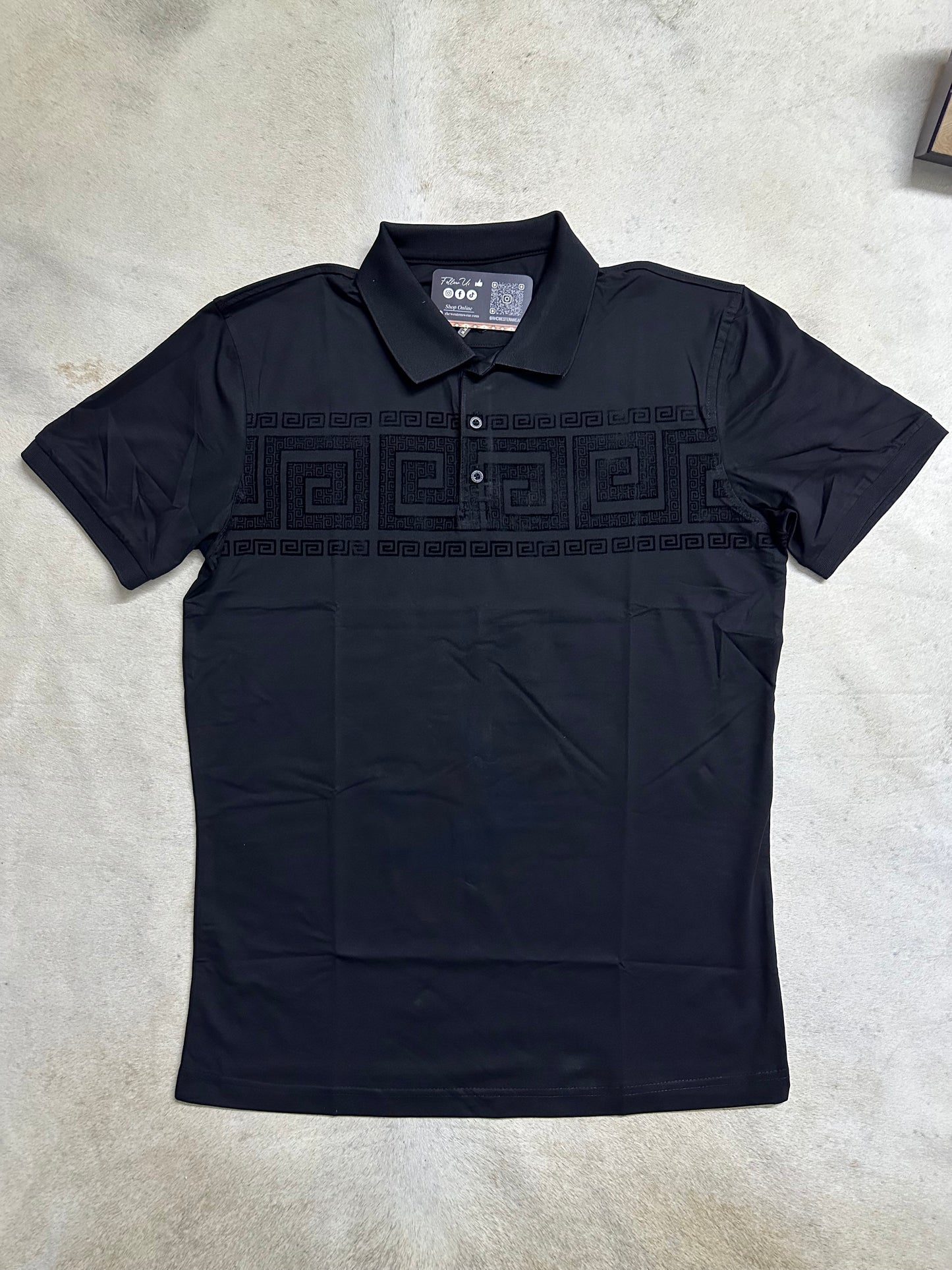 Black Flocking Polo