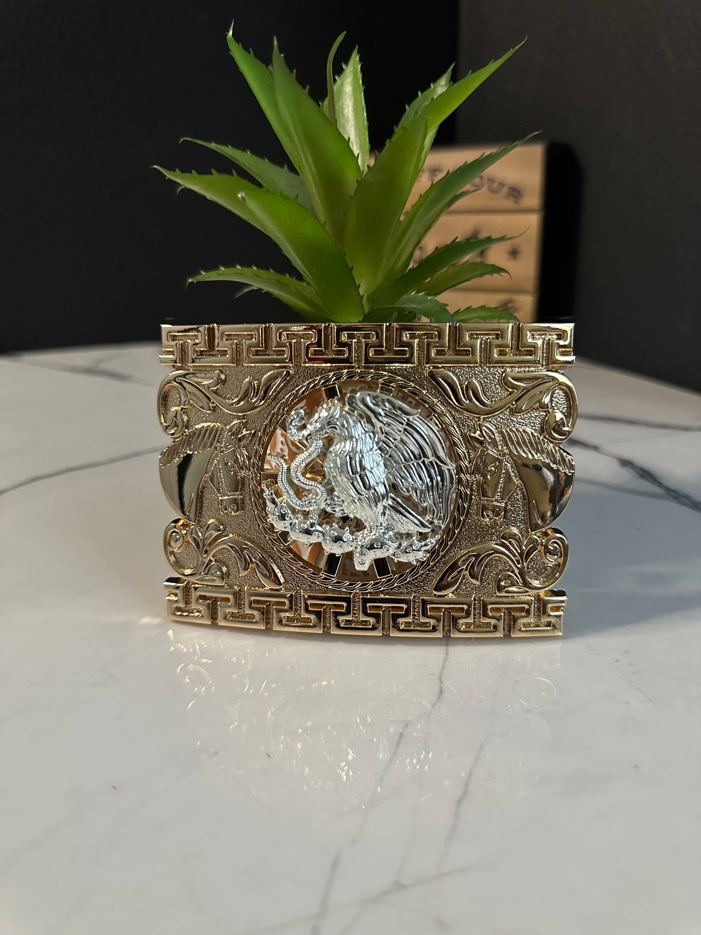 Castle Mexico Eagle Belt Buckle
