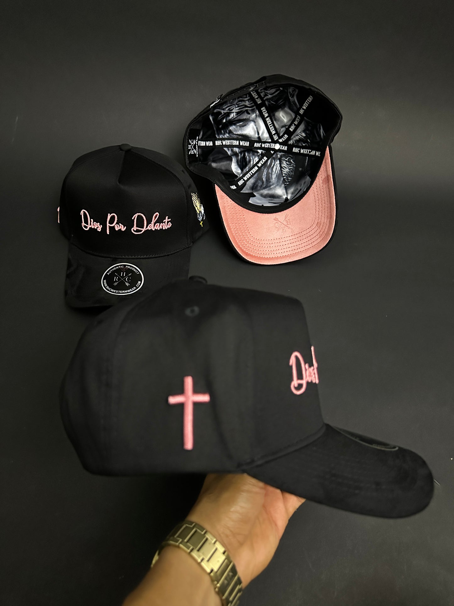 Pink / Black Dios Por Delante SnapBack