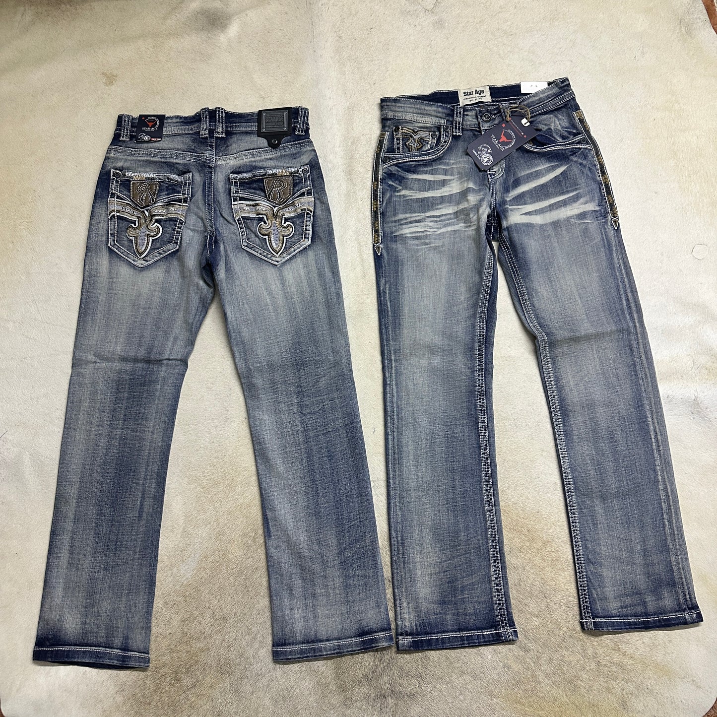 Sage Western Boot Cut Men Jeans