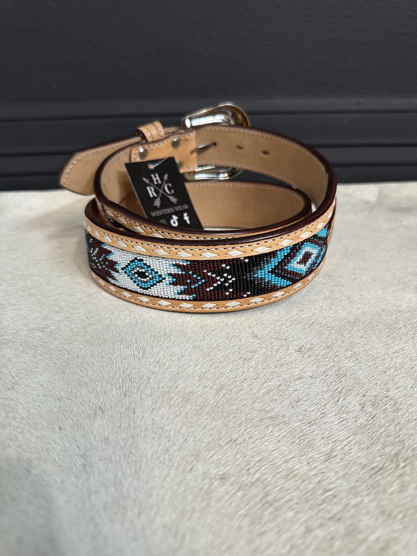 1 3/4 Tapper 1 1/2 Beaded Belt RHC-2021