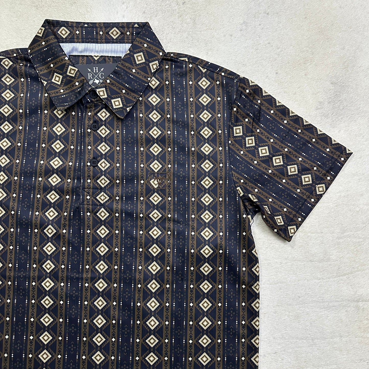 Darwin Modern Fit Performance Fabric Aztec Polo