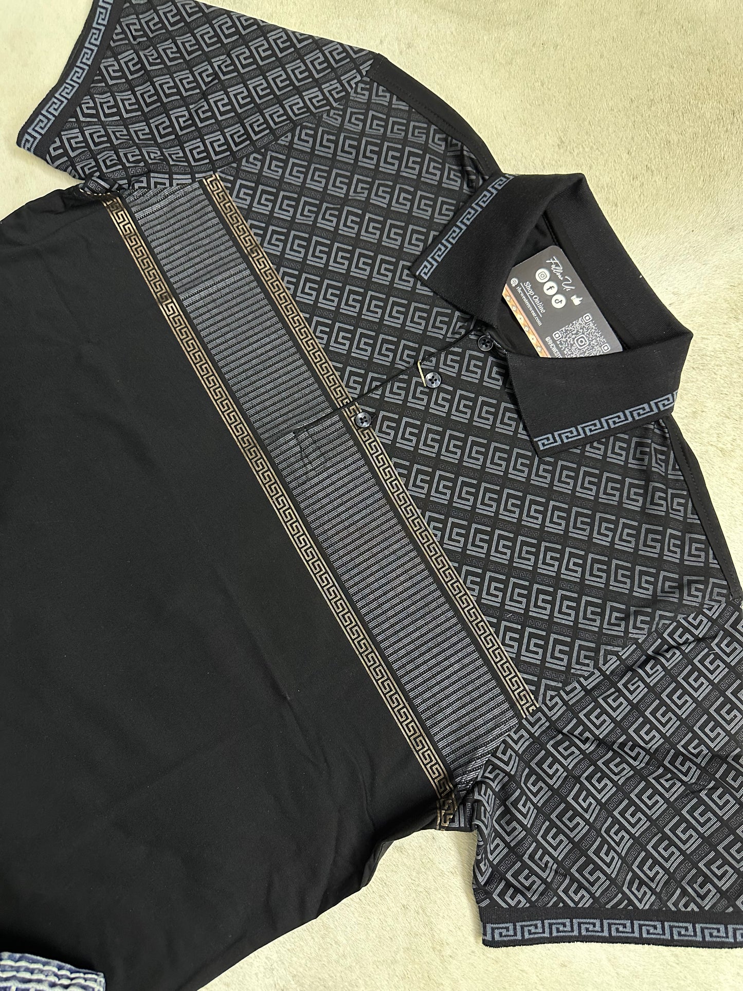 Brody Casual Black Polo
