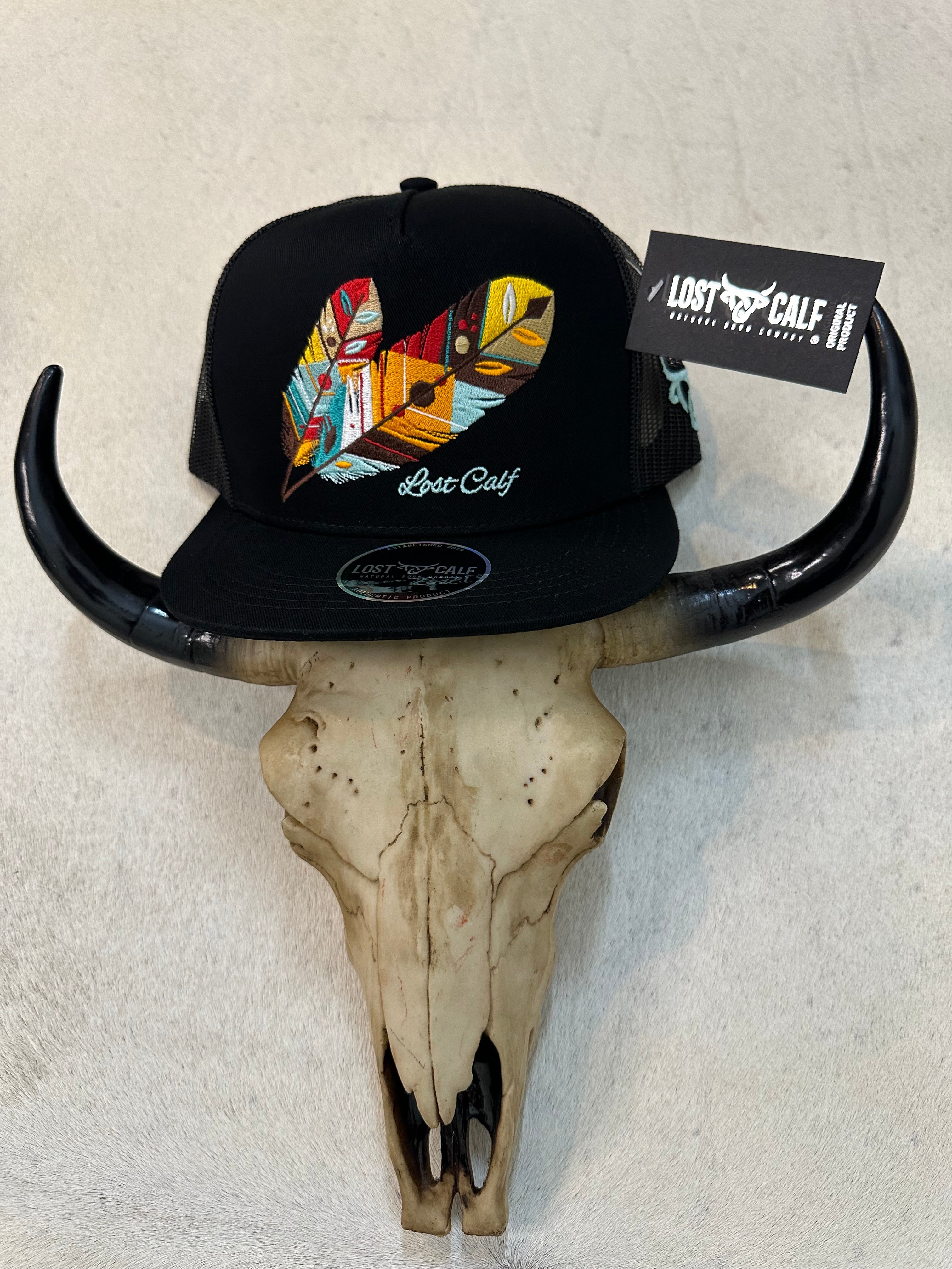 Lost Calf 3D Logo Brown Aztec - Hats Cap - Rustic Brn Flat Lost Calf 3D Logo Brown Aztec - Hats Cap - Rustic Brn Flat