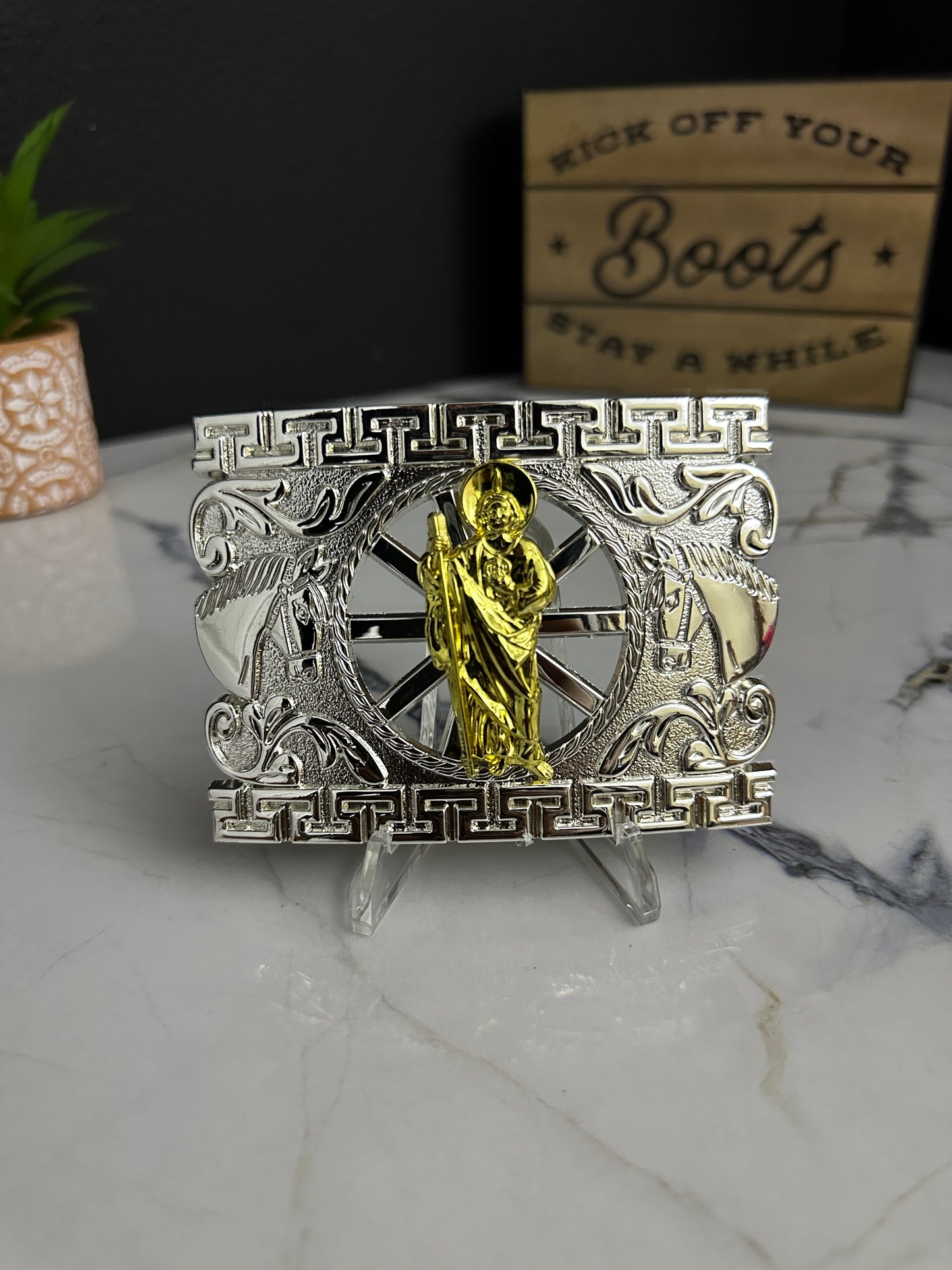 San Jude Tadeo Imperio Belt Buckle
