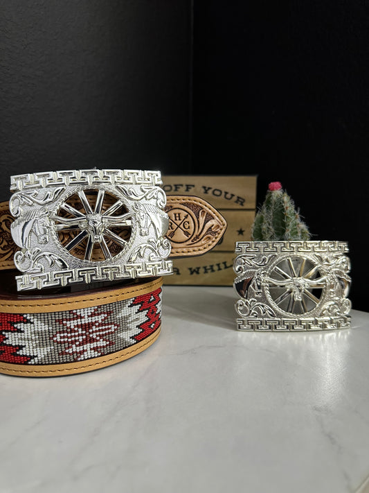 Dylan Long Horn Belt Buckle
