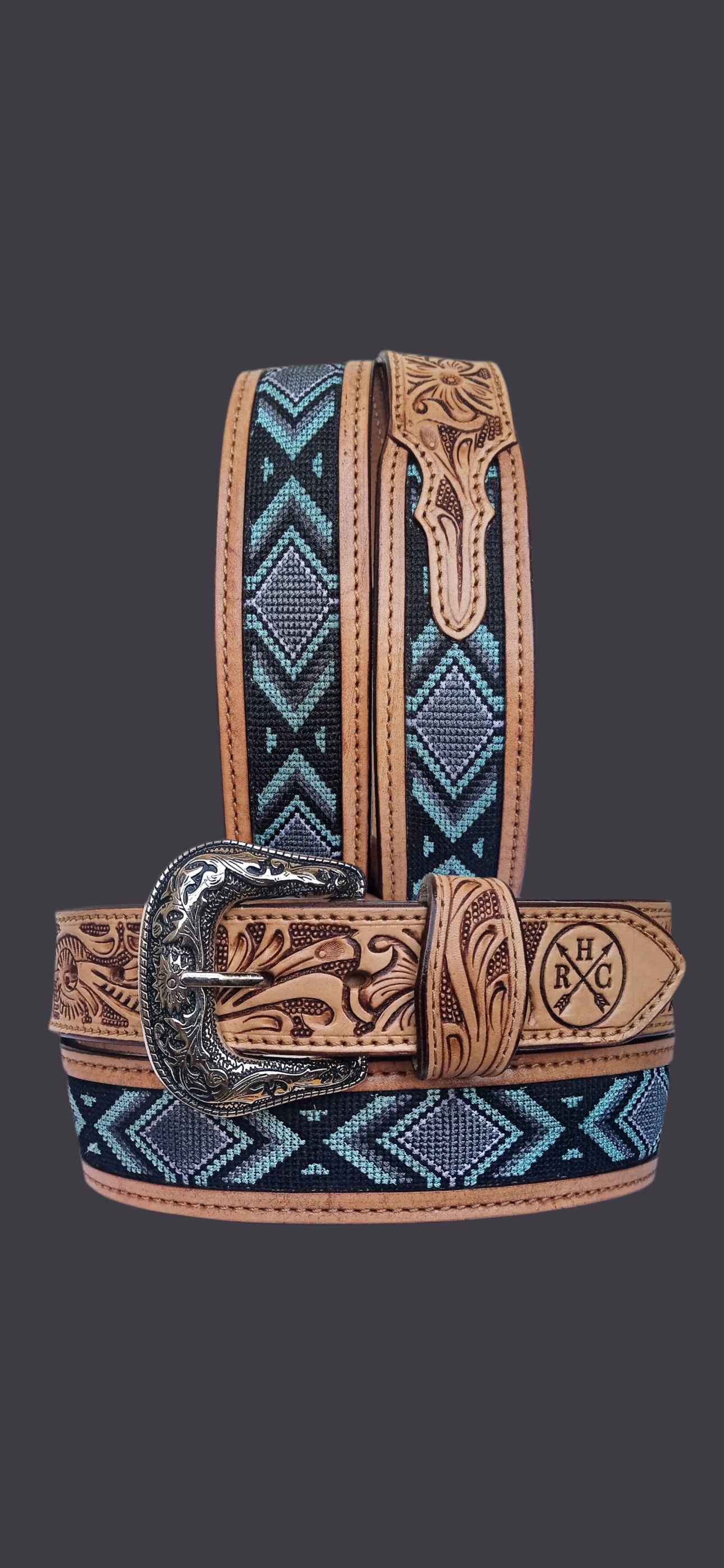 Aztec Kit Rope 1 3/4 “Inch Rope Aztec Belt-RHC 2022 – RHCWesternWear