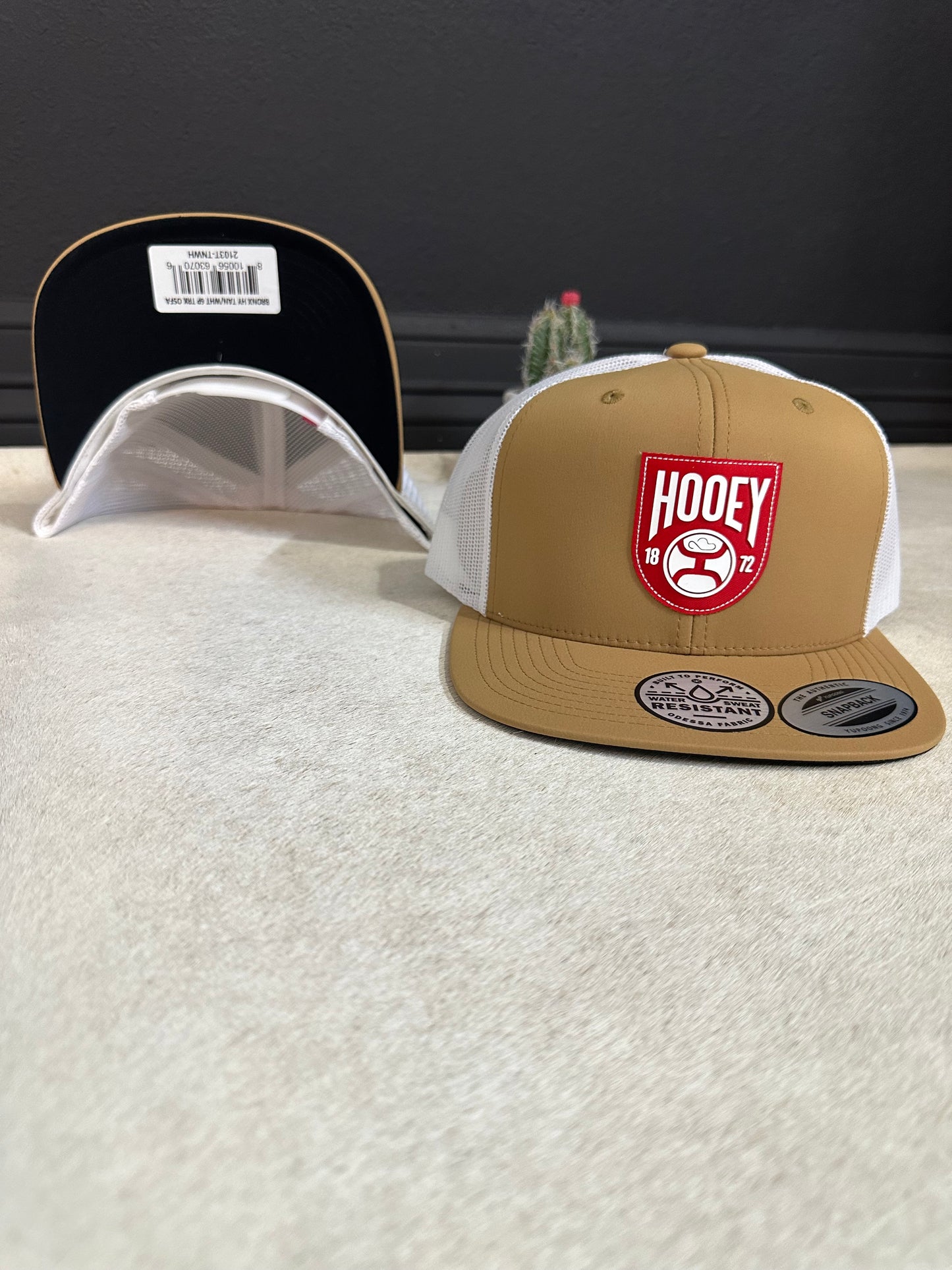 Hooey Bronx Tan White Snapback