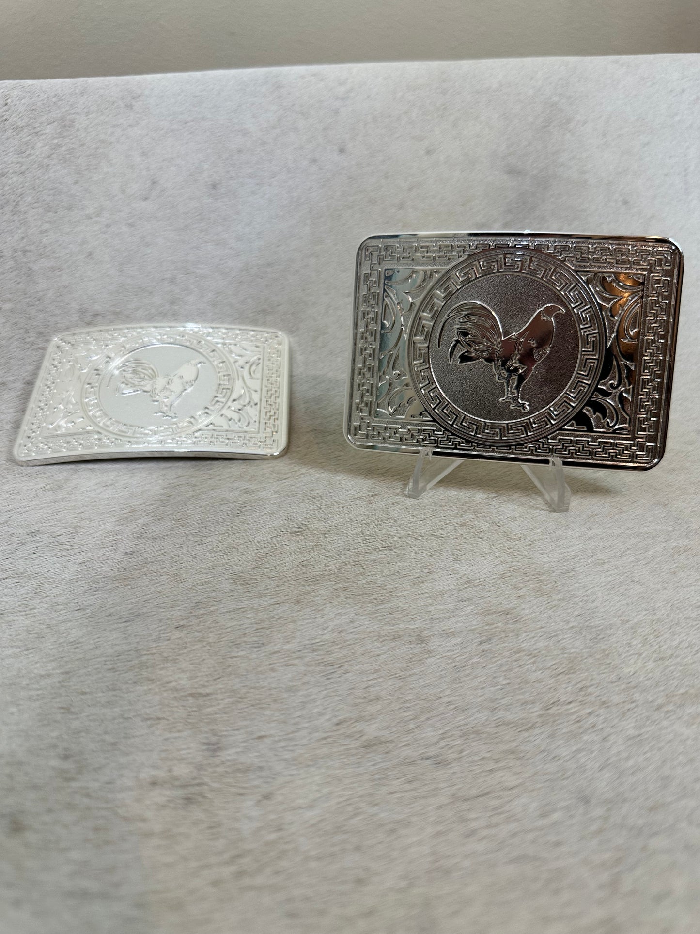 Silver Gallo Belt Buckle