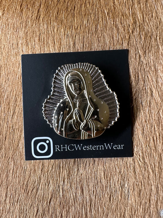 Virgen De Guadalupe Hat Pin