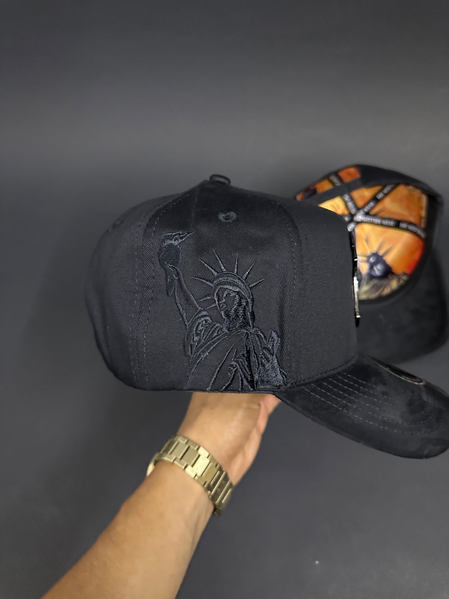 Satin Black SnapBack Hat