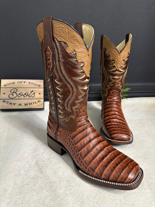 Miel Caiman Belly Cowboy Boots