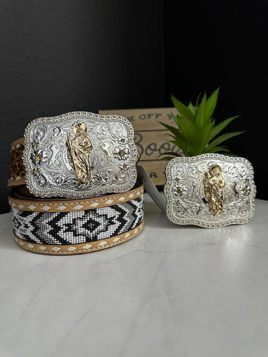 Brahman San Judas Tadeo Belt Buckle
