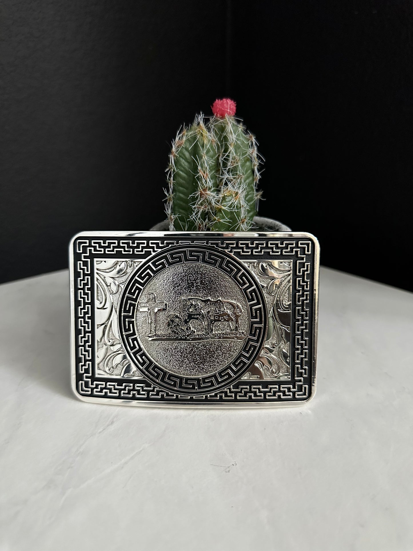 S/B Praying Cowboy Belt Buckle