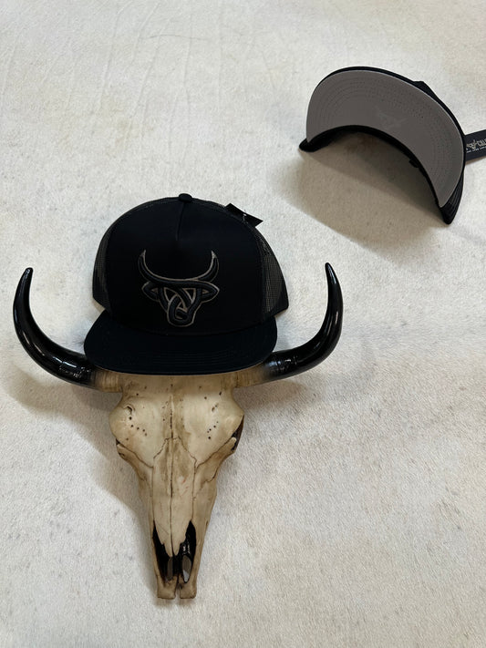 Lost Calf Grey Horns SnapBack