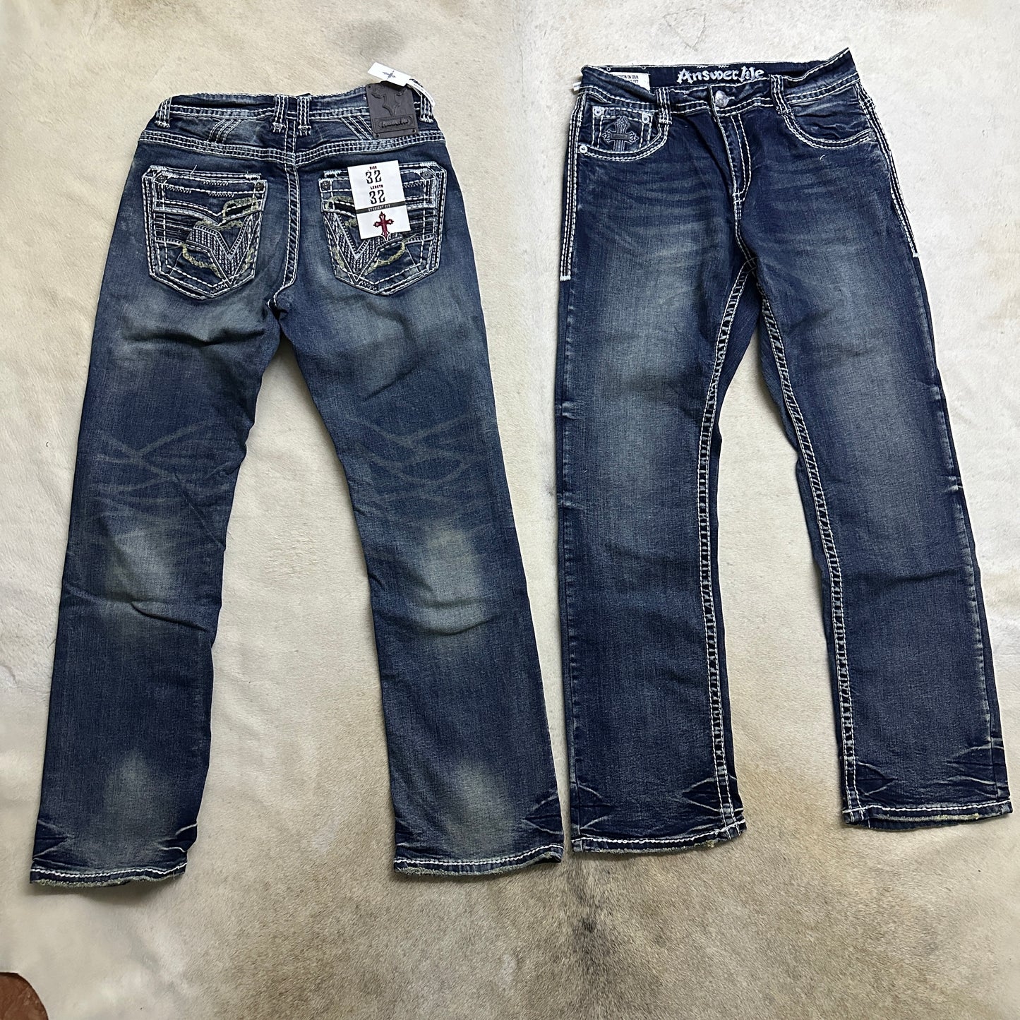 Gabriel Western Straight Fit Relax Men Jeans-2317