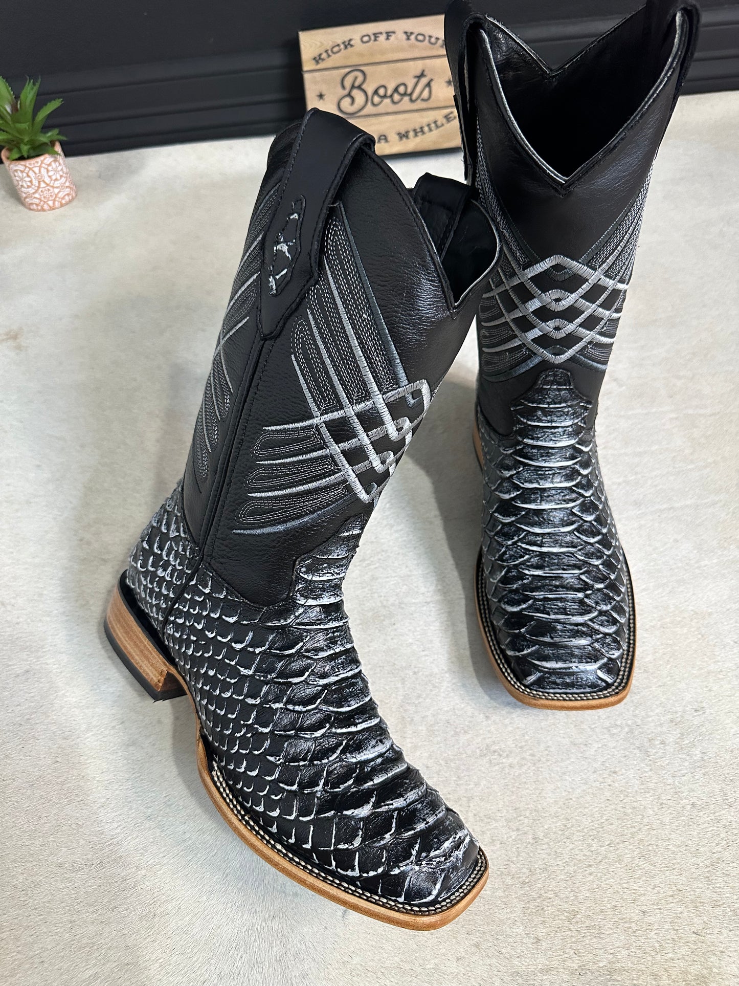 Granite Python Men Cowboy Boots