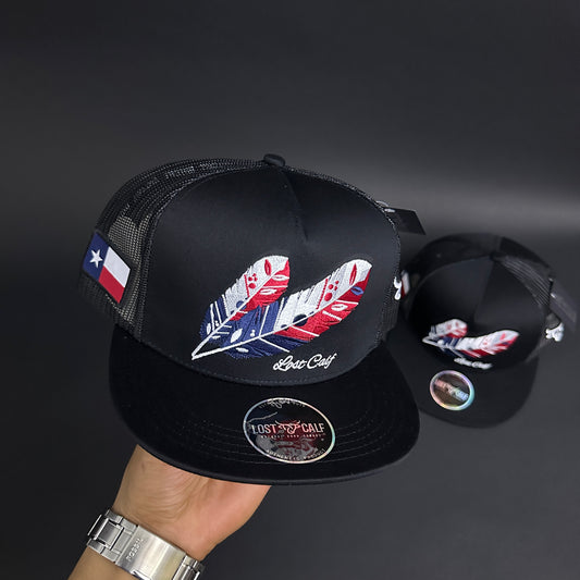 Tx Flat Bill Feather SnapBack